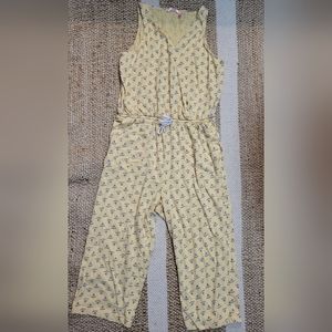 Floral cropped jumpsuit